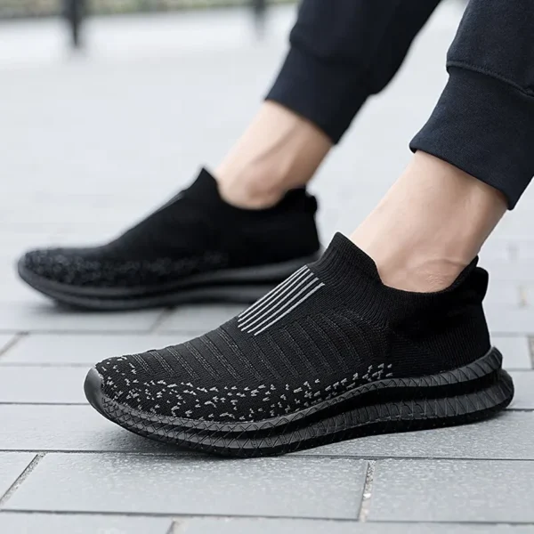 Men Shoes Breathable Men's Sneakers Comfortable Running Shoes Tenis Outdoor Slip On Walking Sneakers Sock Jogging Shoes - Image 4