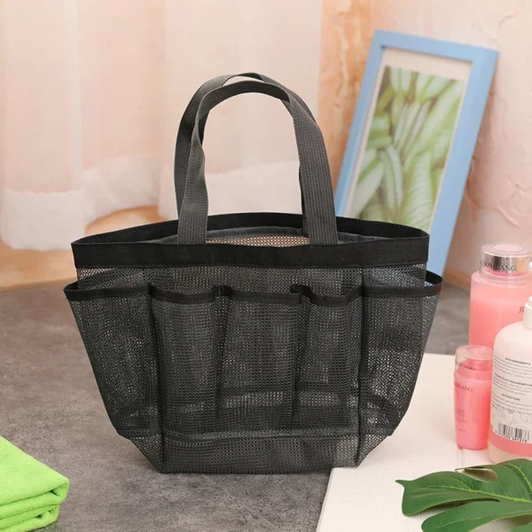 Mesh Shower Caddy Portable for College Dorm Large Bathroom Tote Bag Durable with 8 Pockets xqmg Bags Baskets Kitchen Organizatio - Image 3