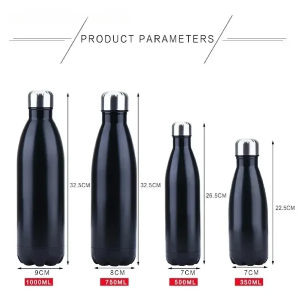 LMHBJY 350/500/750/1000ml Double Wall Stainles Steel Water Bottle Thermos Bottle Keep Hot and Cold Insulated Vacuum Flask Sport - Image 5