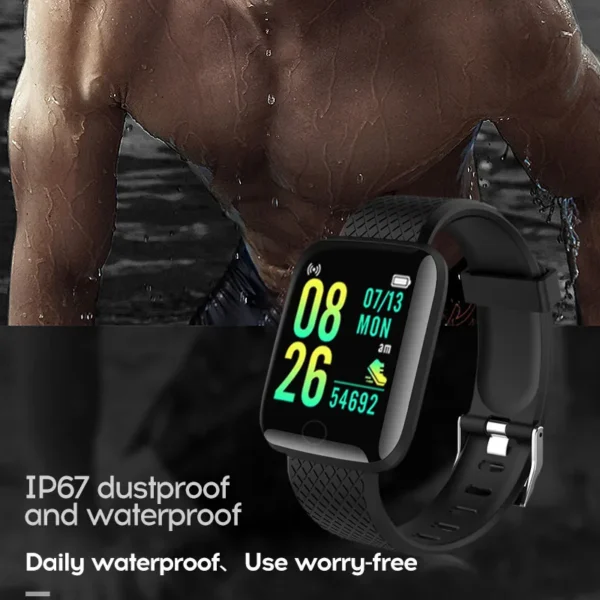 116 Plus Smart Watch Fitness Tracker Smartwatch Heart Rate Monitor Waterproof Sports Watches D13 for Men Women PK Y68 D20 2023 - Image 5