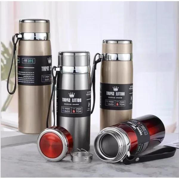 316 Stainless Steel Insulated Mug Outdoor Car Travel Mug Large Capacity Mug Thermos Double Layer Stainless Steel Water Bottle - Image 2