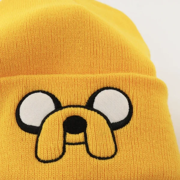 1Pcs Cute Puppy Pattern Embroidered Knitted Hat, Yellow Ear Protection Hat, Versatile Warm Hat For Autumn and Winter - Image 4