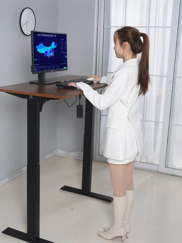 *Electric lifting table Desktop computer table Workbench Standing office Children's study desk - Image 2