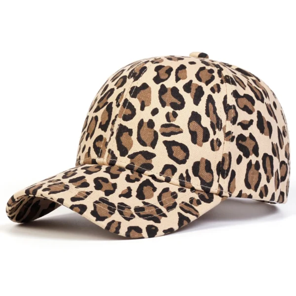 Unisex Leopard Print Baseball Caps Spring Autumn Outdoor Adjustable Casual Hats Sunscreen Hat - Image 4