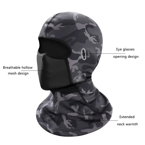 Winter Warm Cycling Cap for Men Bicycle Motorcycle Balaclava Windproof Sports Scarf Velvet Bike Face Cover Women Hiking Ski Hat - Image 2