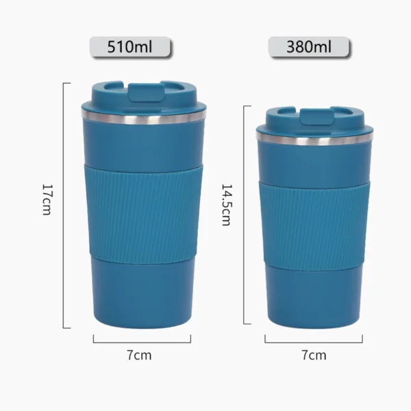 380ml 500ml Stainless Steel Coffee Cup Thermal Mug Garrafa Termica Cafe Copo Termico Caneca Non-slip Travel Car Insulated Bottle - Image 3