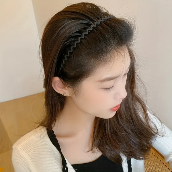 1/2/3pcs Hair Clip Frosted Color Headband Women's Non-slip Band Teeth Simple Pressure Headband Face Headband Hair Accessories - Image 3