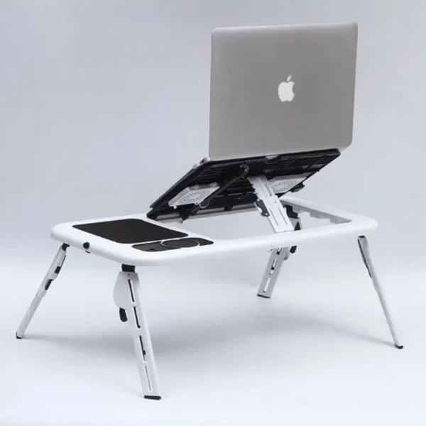 laptop desk for bed Multi functional adjustable table usb Cooling fan Portable folding adjustable laptop table lap desk - Image 6