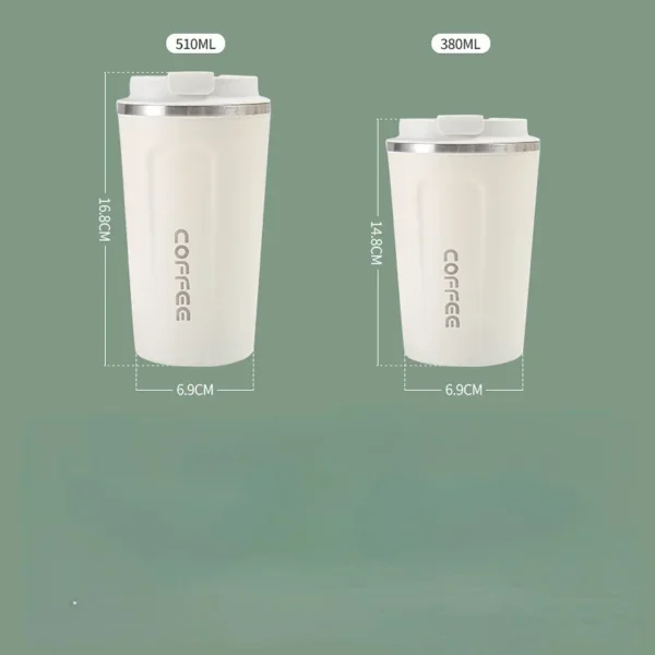 380/510ML Stainless Steel Thermal Mug Thermo for Coffee Water Bottle Leakproof Travel Drinkware Travel Thermal Mug - Image 6