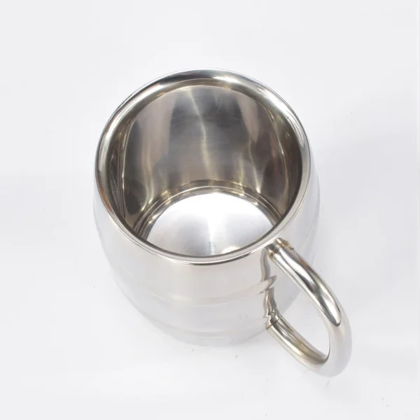 500/450ml Double Stainless Steel Beer Cup Outdoor Camping Western Coffee Cup With Handle Insulated Portable Water Cup Mugs - Image 3