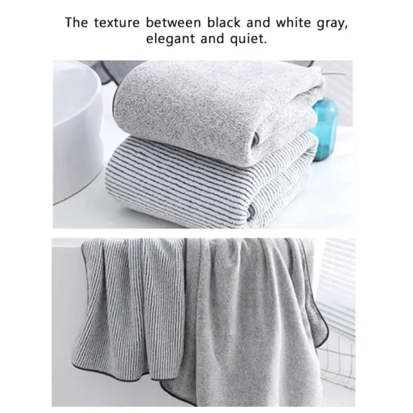 1PCS Thickened Bath Towels for The Body Microfiber Towel for Gym Sports Shower Robe for Spa Beath Home - Image 6