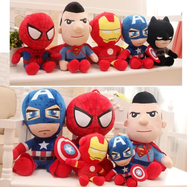 NEW 27cm Man Spidermaned Plush Toys Movie Dolls Marvel Avengers Soft Stuffed Hero Captain America Iron Christmas Gifts for Kids - Image 2