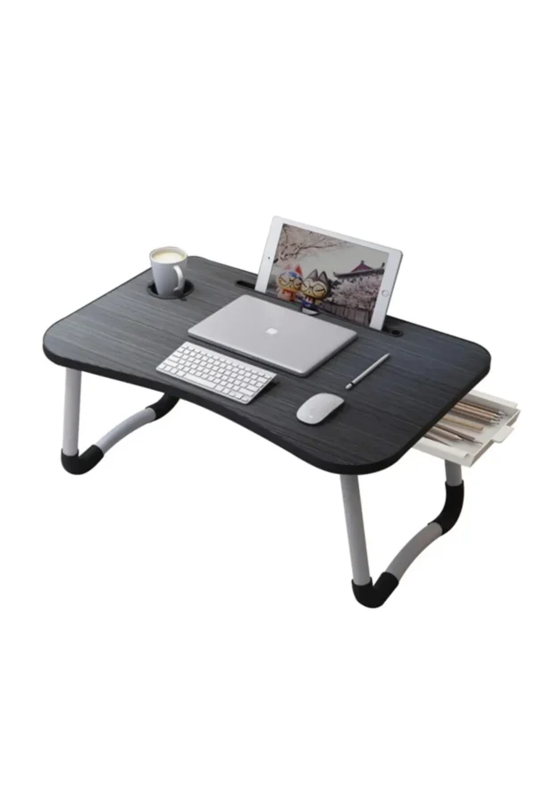 Portable Folding Multi-Purpose Laptop Tablet Desk And Breakfast stand, Laptop for Coffee Table, 2021 model, multi-function - Image 4