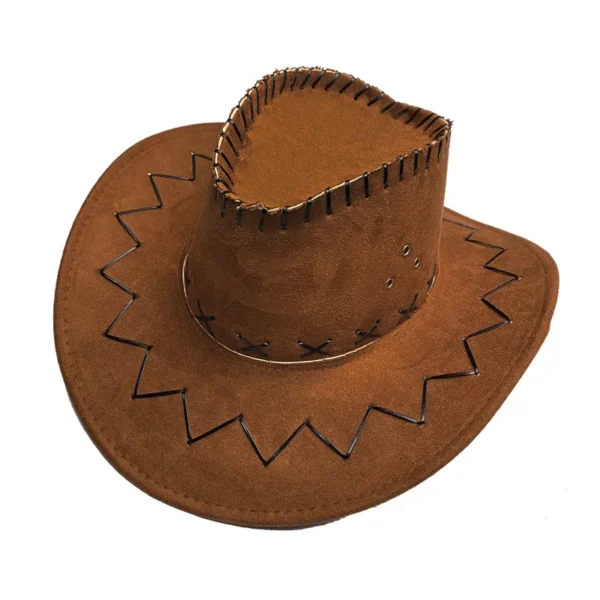 Hat for Men and Women Outdoor Use Large Brim Water Droplet Sunscreen Hat American Style Western Cowboy Hat Couple Jazz Top Hat - Image 5