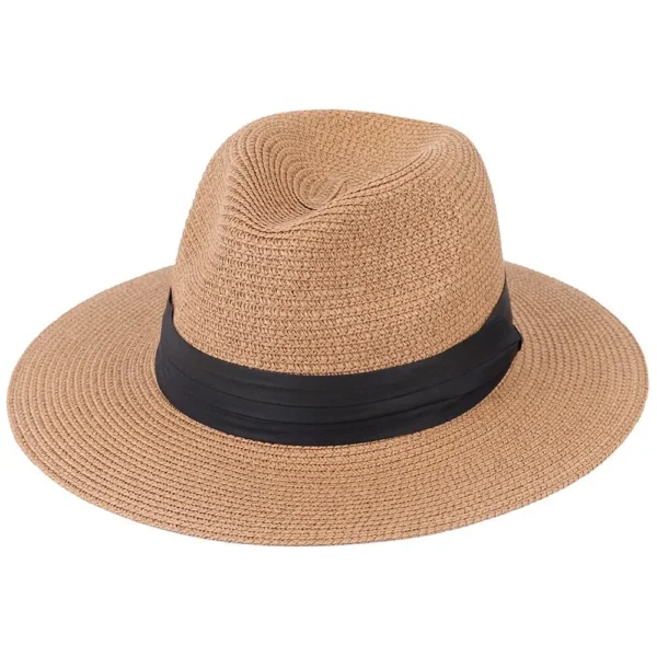 Summer New Straw Hat For Men and Women Outdoor Seaside Vacation Beach Hat Foldable Straw Woven Sun Protection Hat - Image 5