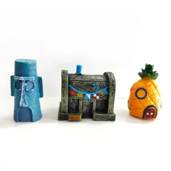 Aquarium Decoration Landscaping Accessories Fish Tank Aquarium Decoration Cartoon Character Pineapple House Decoration - Image 5