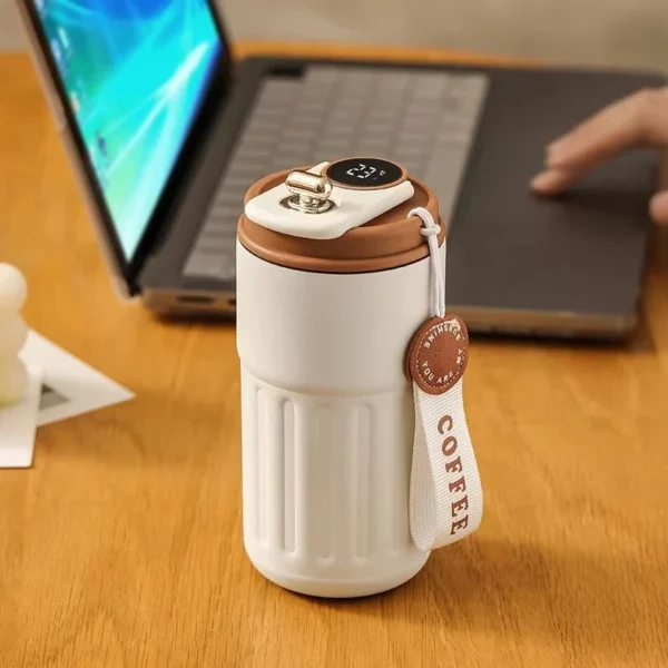 450ml Thermos Bottle Smart Display Temperature 316 Stainless Steel Vacuum Cup Office Coffee Cup Business Portable Thermal Mug - Image 6