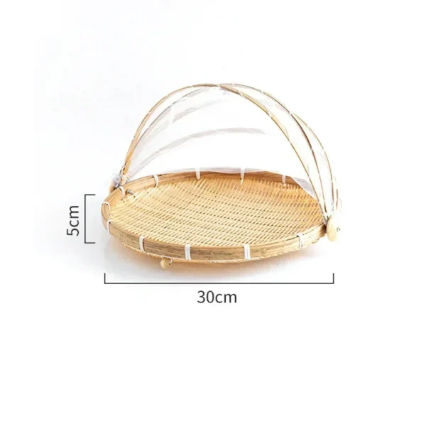 Woven Basket Anti-mosquito Net Fruit And Vegetable Basket Dustpan Small Basket Storage Basket Fruit Basket Food Bags Organizer - Image 3