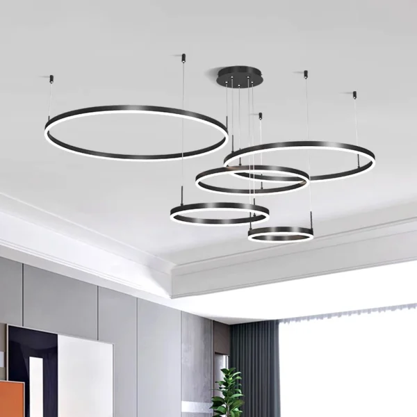 Modern home decor ring led lights pendant light lamps for living room Chandeliers for dining room hanging light indoor lighting - Image 2