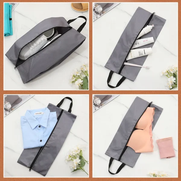 Portable Shoe Storage Bags Travel Shoe Cover Pouch Waterproof Pocket Unisex Zipper Organizer Bag Moistureproof Shoe Storage Pack - Image 3