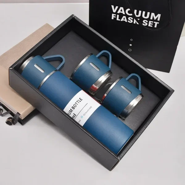 500ML 304 Stainless Steel Vacuum Insulated Bottle Gift Set Office Business Style Coffee Mug Thermos Bottle Portable Flask Carafe - Image 2