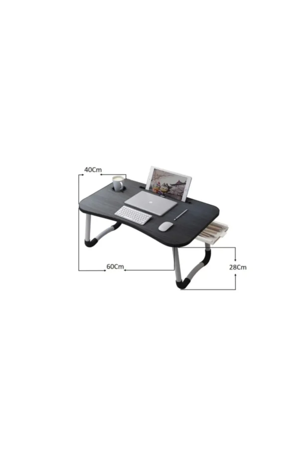 Portable Folding Multi-Purpose Laptop Tablet Desk And Breakfast stand, Laptop for Coffee Table, 2021 model, multi-function - Image 5