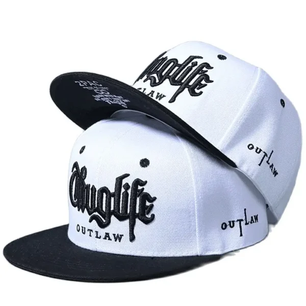 1 Pcs Fashion Fastball CAP Thuglife Embroidery Hiphop Baseball Cap Snapback Hat Adult Outdoor Casual Sun Casual Bone Adjustable - Image 3