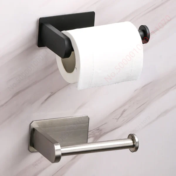 1~2PCS Toilet Paper Rack Bathroom Paper Towel Holder Adhesive Absorbent Paper Dispenser WC Kitchen Hardware Storage Accessories - Image 6