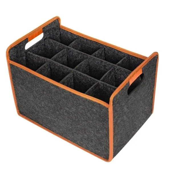 Felt Wine Storage Bag Handbag Reusable Champagne Bottle Beverage Storage Box Basket Outdoor Camping Supplies