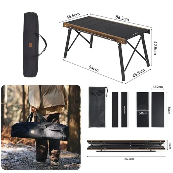 Naturehike Camping IGT Table Outdoor Portable Folding Table Camp Bbq Grill Table Picnic Backpacking Fishing Stove Black Tools - Image 5