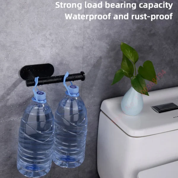 Adhesive Toilet Roll Paper Holder Organizer Wall Mount Storage Stand Kitchen Bathroom No Drill Tissue Towel Dispenser Stainless - Image 3