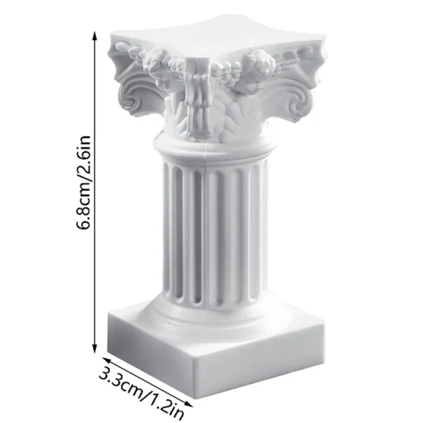 Roman Pillar Greek Column Statue Pedestal Candlestick Stand Figurine Sculpture Indoor Home Dinning Room Garden Scenery Decor - Image 6