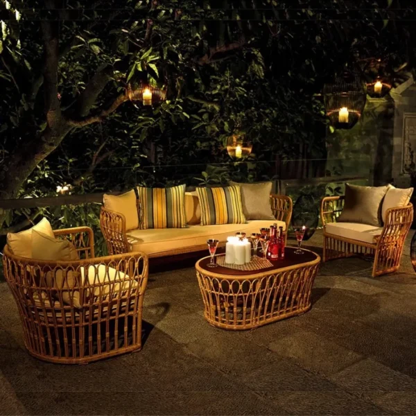 Rattan Garden Furniture Outdoor Sets Unique Modern Home Furniture Coffee Sets Outdoor Lounge High Quality Moveis Jardim Chairs - Image 6