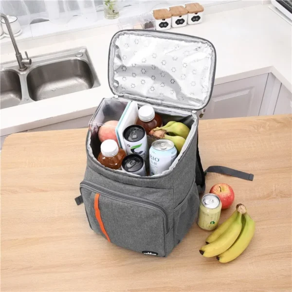 1pc Shoulder Insulation Bag Multifunctional Outdoor Picnic Insulation Fresh-keeping Backpack Leak-proof Ice BagTravel Essentials - Image 2