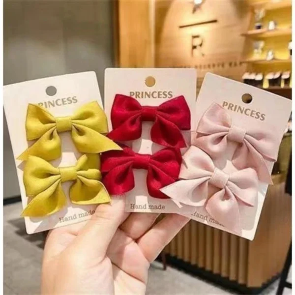 2 Piece Bow Hair Clip Elegant Flower Hair Clips For Kids Ladies Set Hairpin Hair Accessories Korean Style Bair Accessories - Image 5