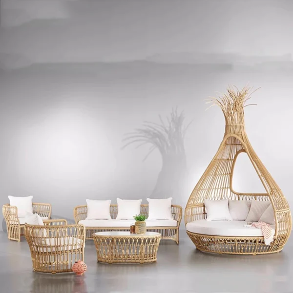 Rattan Garden Furniture Outdoor Sets Unique Modern Home Furniture Coffee Sets Outdoor Lounge High Quality Moveis Jardim Chairs - Image 2