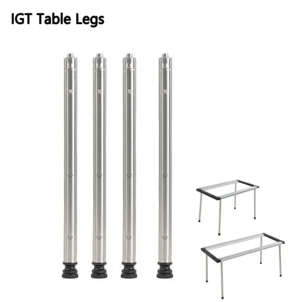 Camping IGT Table Legs Combination Picnic Table Legs Stainless Steel Three-Gear Telescopic Table Legs Outdoor igt