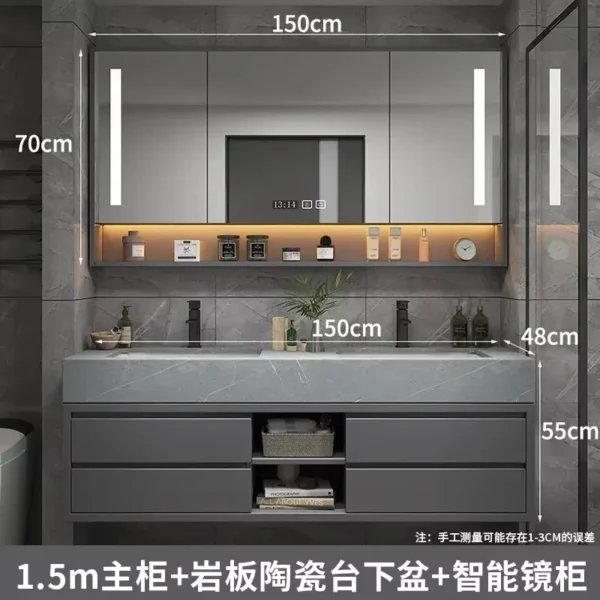 Closet Cabinet Wall Home Accessories Set Luxury Full Furniture Shelfs Sink Cabinet Modern Home Decor Home Bathroom Accesories - Image 5