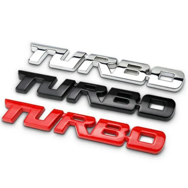 Car Sticker Turbocharged Turbo Metal Alloy 3D Badge Car Modification Accessories Rear Marked Side Marking Decorative Car-Sticker - Image 5