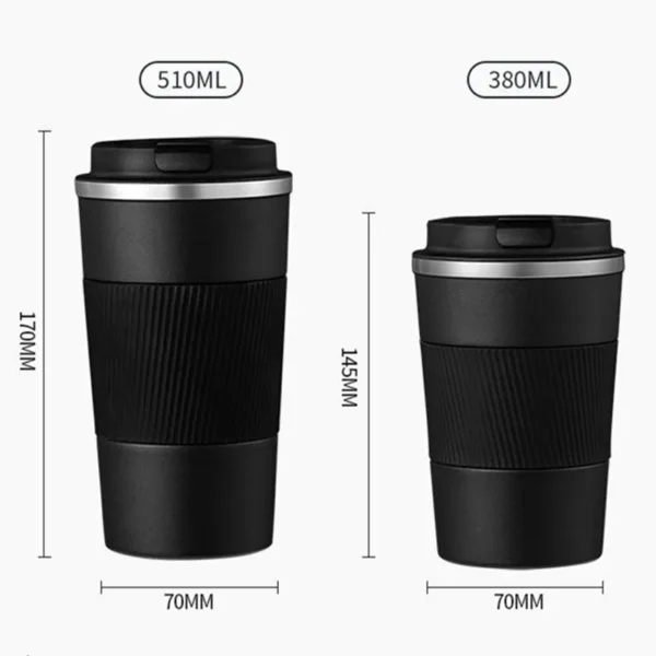 380ml 510ml Stainless Steel Coffee Cup Thermal Mug Garrafa Termica Cafe Copo Termico Caneca Non-slip Travel Car Insulated Bottle - Image 3