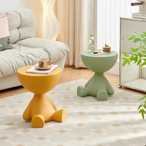 Creative small flat tea table, living room, home chairs, sofa, balcony, small tea table bedroom corner bed head table End Tables - Image 4