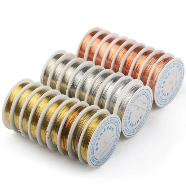 1 Roll 0.2/0.3/0.4/ 0.5/ 0.6/0.8mm Sturdy Copper Wire DIY Beading Wire Bracelet Necklace Jewelry Making Accessories Cords Thread - Image 5