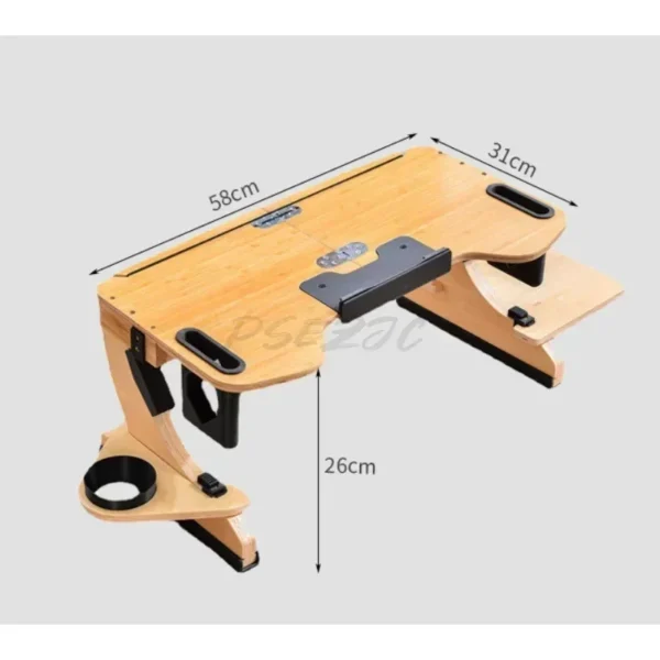 Home Lazy Bed Dining Table Dormitory Study Folding Office Desk Multi Functional Notebook Learning Tool - Image 2