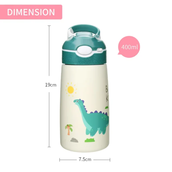 400ML Children Thermos Water Bottle Kids Thermos Mug Baby Duck Billed Straw 316 Stainless Steel Vacuum Flasks Tumbler Thermo Cup - Image 3