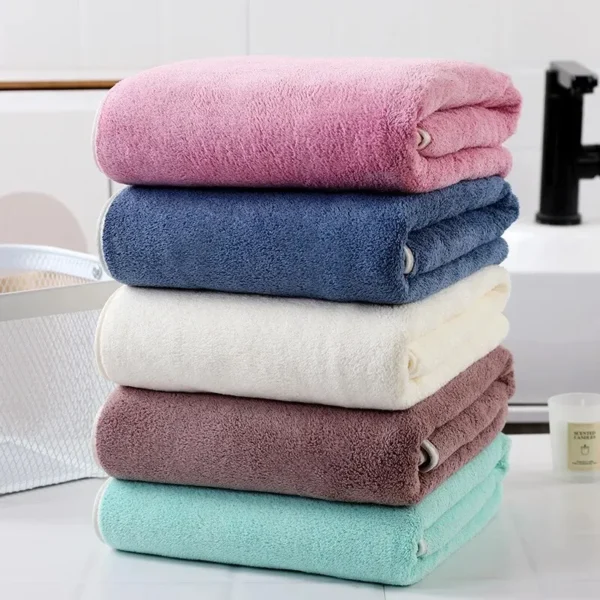 Home Bath Towels for The Body Microfiber Towel for Gym Sports Shower Robe for Spa Beath - Image 2