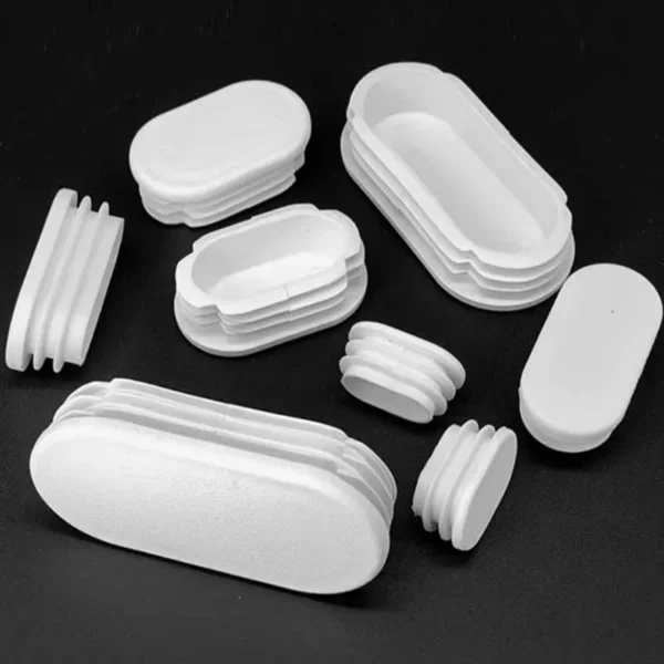 Oval Oblong Tubes End Caps Black/White Blanking Plugs Pipe Inserts Table Feet Chair Plastic Dust Plug Furniture Accessories - Image 5