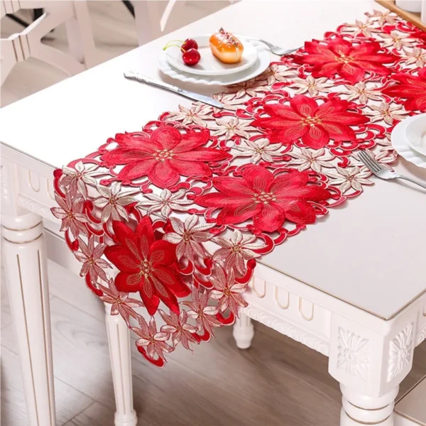 2/1PCS Christmas Printed Tablecloths Party Picnic Tablecloth Table Decoration Christmas Embroidered Table Runners Table Linens - Image 4