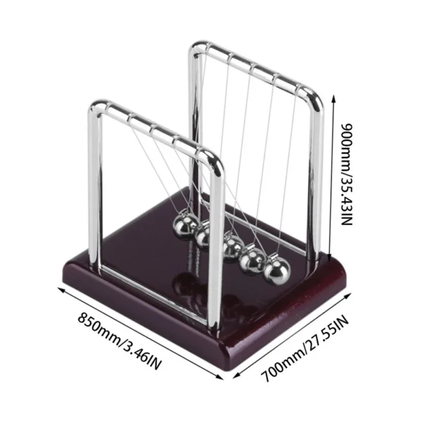 Newton's Cradle Desk Table Decor Metal Pendulum Ball Steel Balance Ball Newton Ball Physics Science Pendulum - Image 3