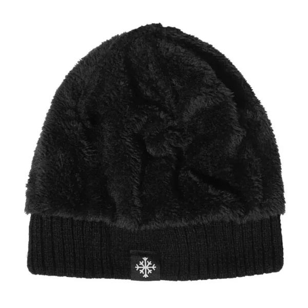 Autumn and Winter Thick Fleece Blended Knitted Hat for Men and Women - Image 6