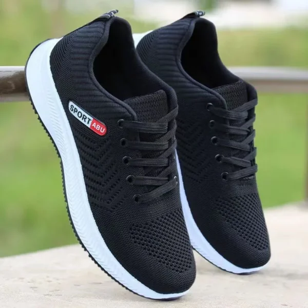 2025 men's casual sports shoes, fashionable and breathable outdoor running sports shoes, comfortable summer walking shoes, men's - Image 4